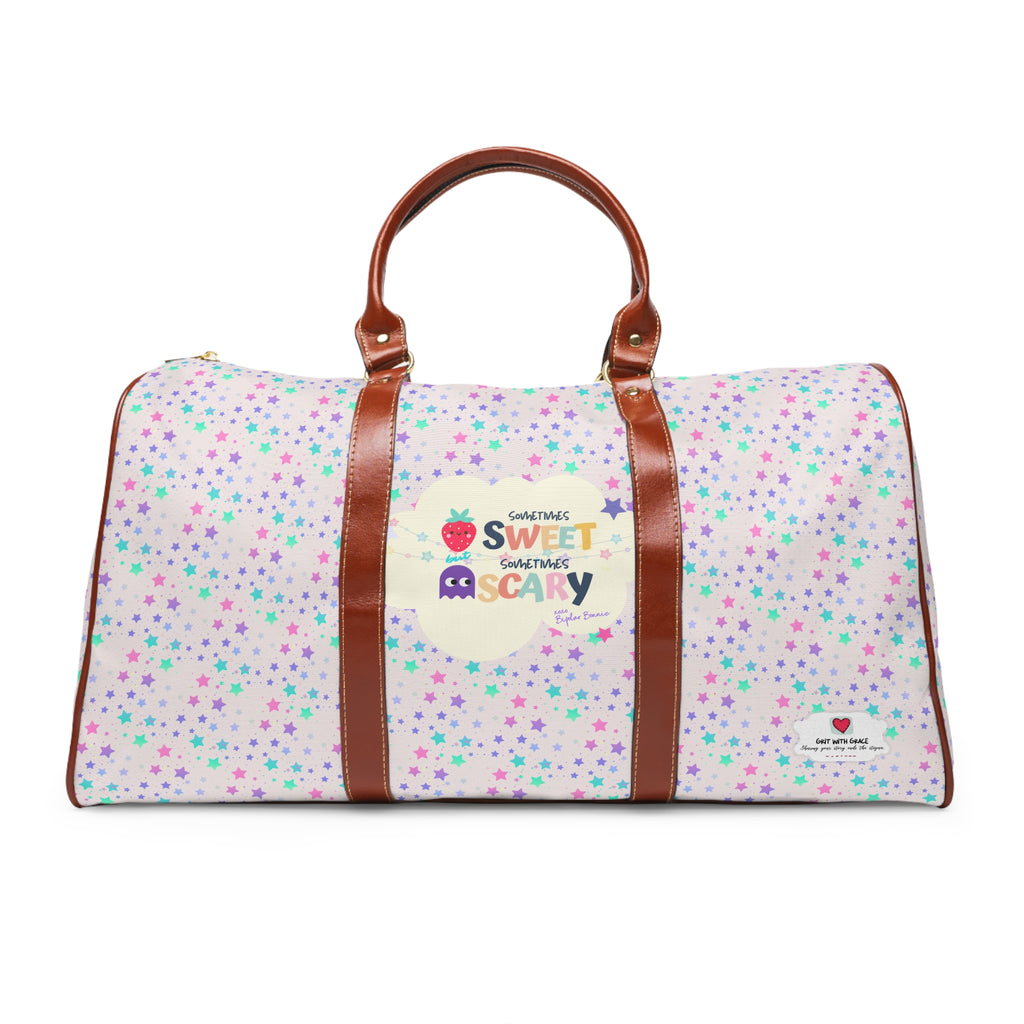 Bipolar Bonnie Series - "Sometimes Sweet But Sometimes Scary" Waterproof Travel Bag
