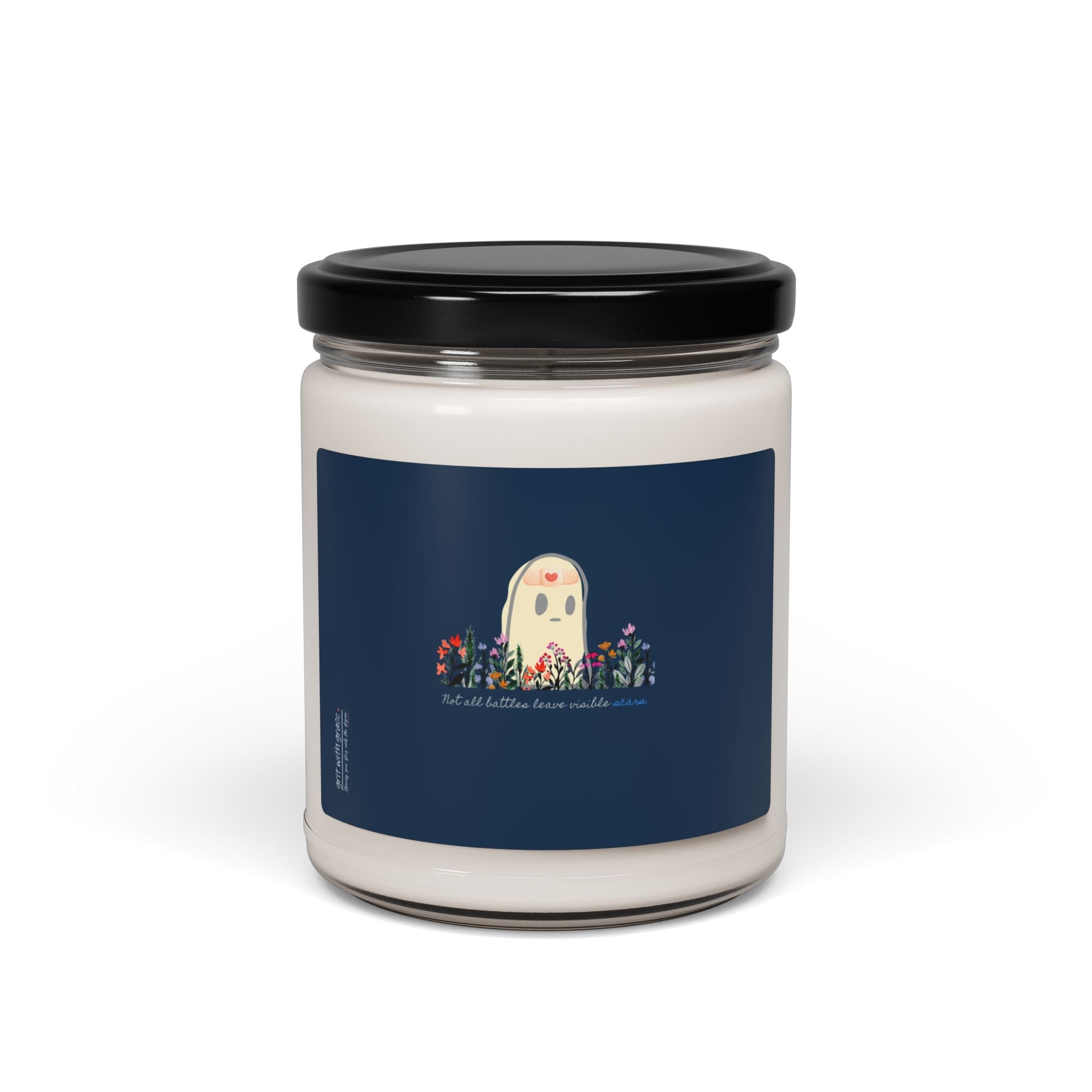 Invisible Ghost Series - "Not all battles leave visible scars." Scented Soy Candle, 9oz