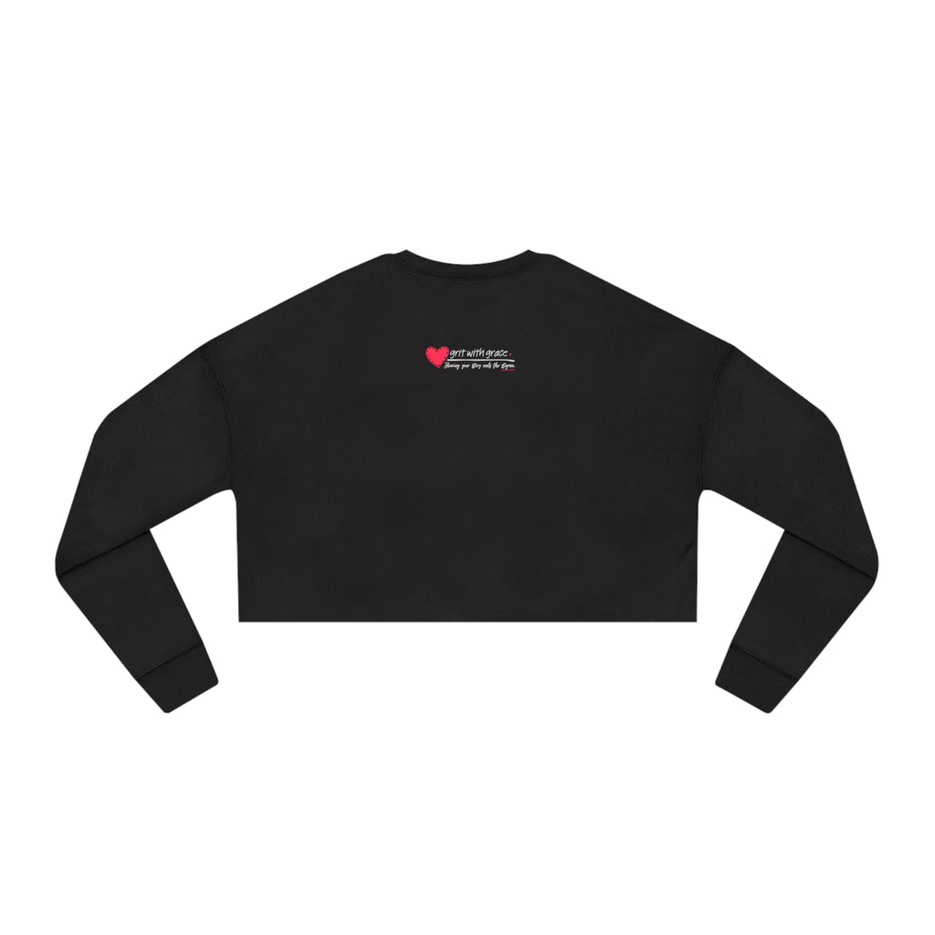 Invisible Ghost Casual Cropped Women's Sweatshirt