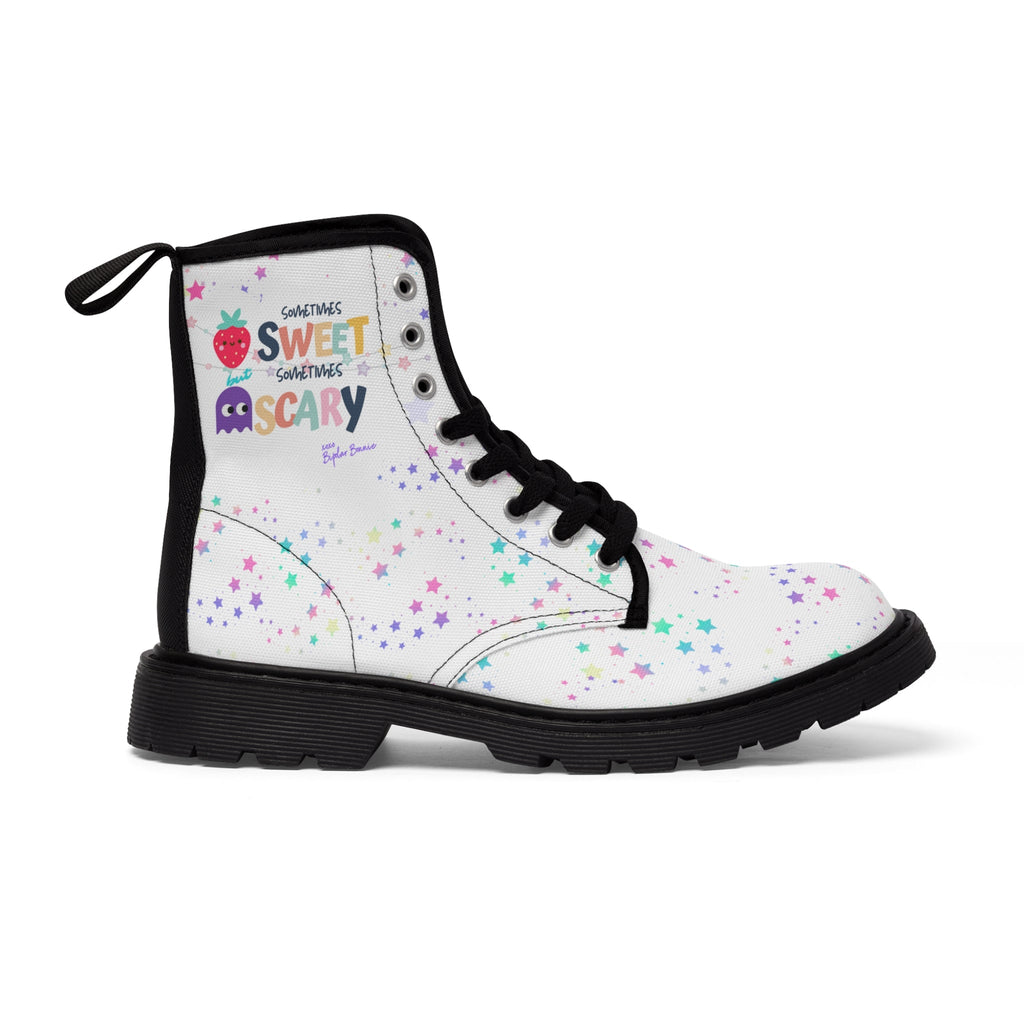 Bipolar Bonnie 'Sweet But Sometimes Scary' Combat Boots