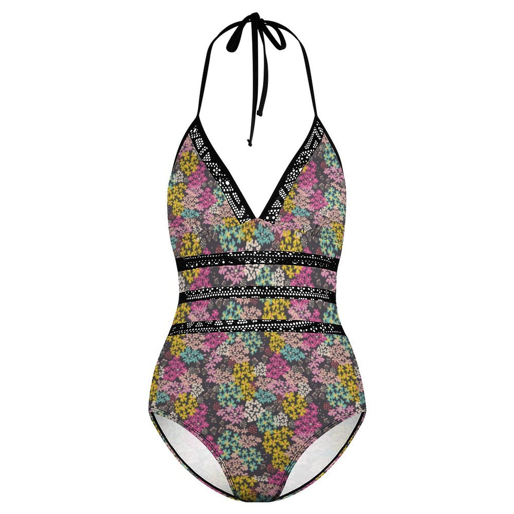 Summer Vibes Women's Halter One-Piece Swimsuits