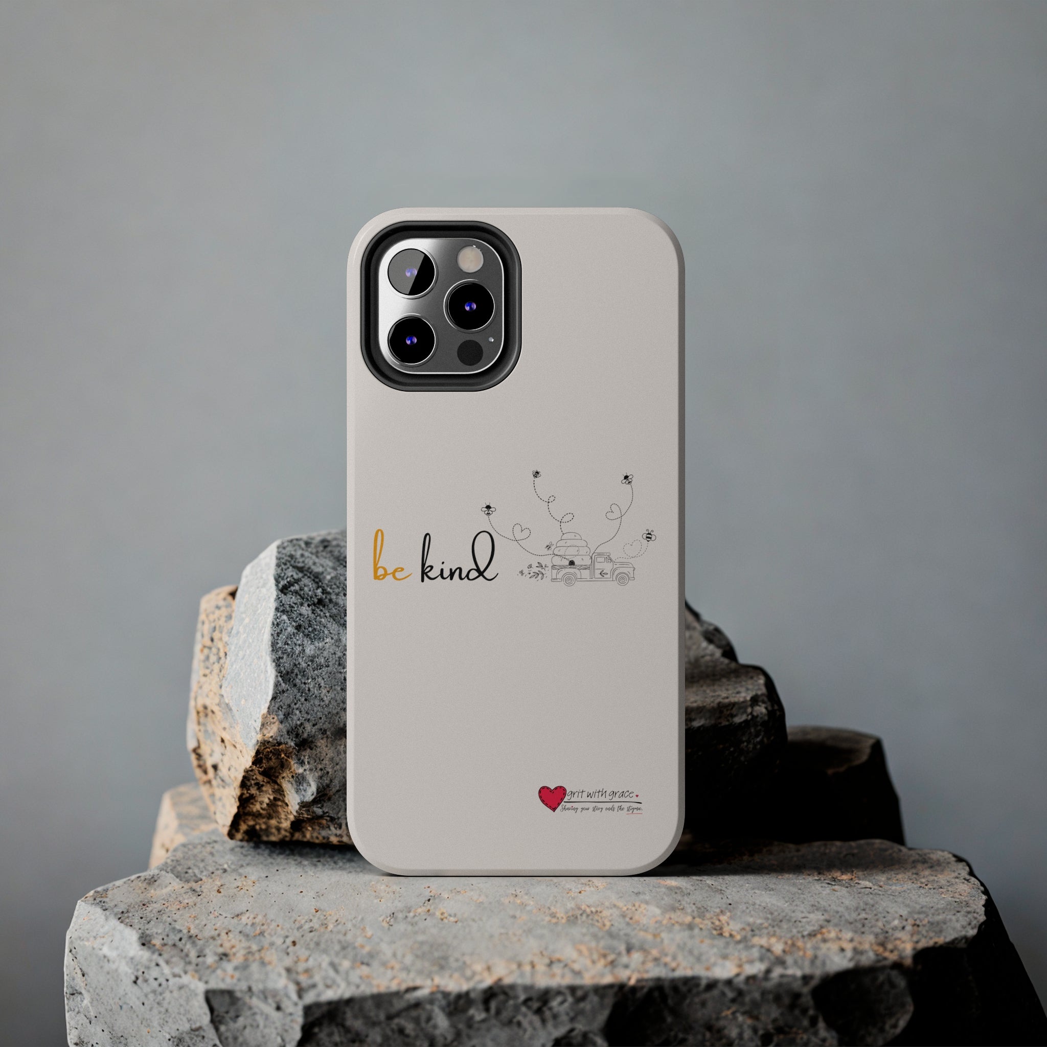 Bee Happy Series - "Be Kind." Tough Phone Cases
