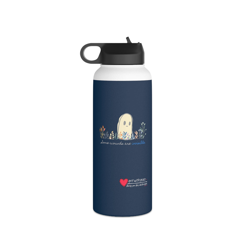 Invisible Ghost 'Invisible Wounds' Stainless Steel Water Bottle