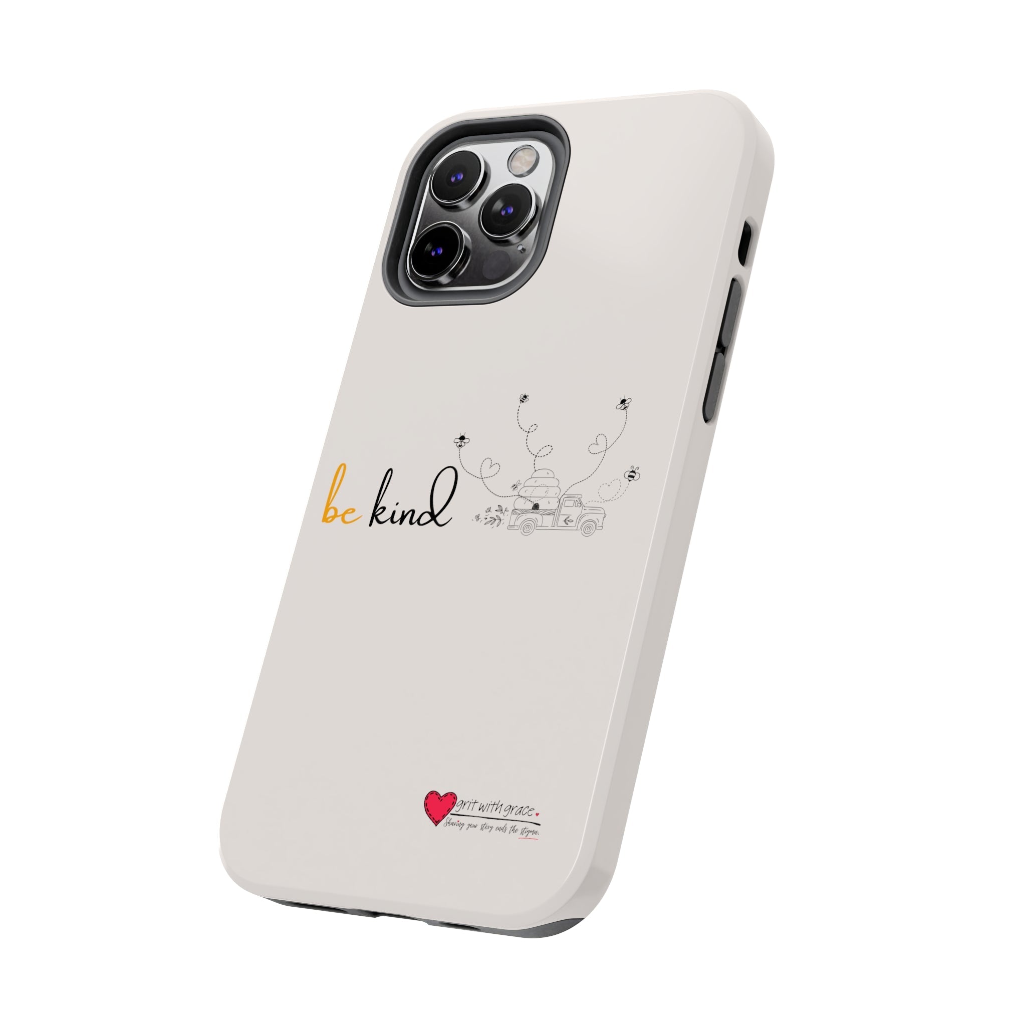 Bee Happy Series - "Be Kind." Tough Phone Cases
