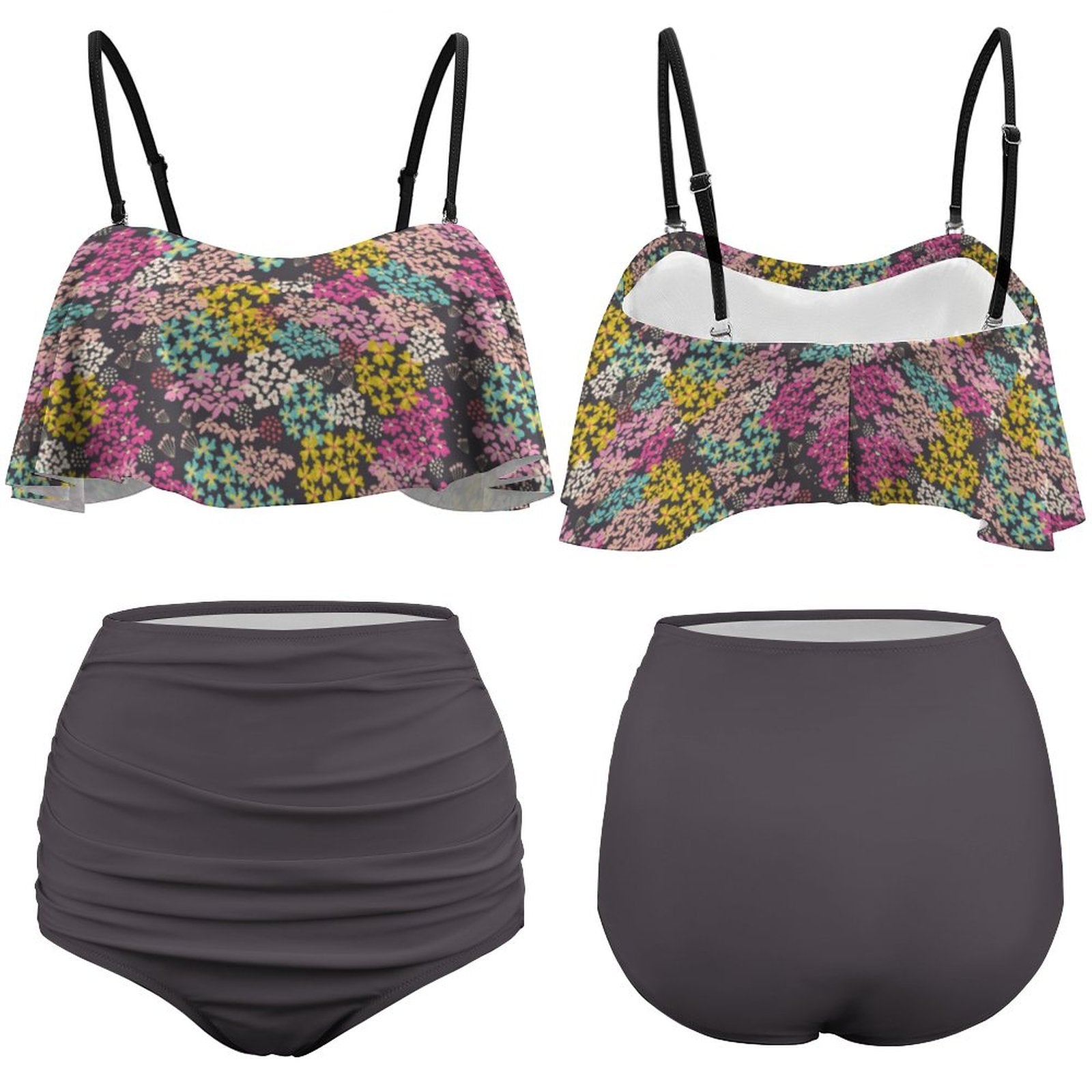 Summer Vibes 2-Piece Ruffle Tankini Swimsuit