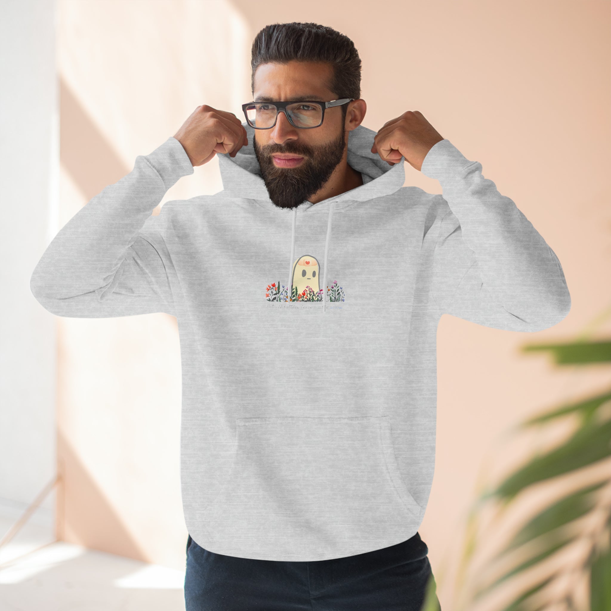 Invisible Ghost Series - "Not all battles leave visible scars." Unisex Premium Pullover Hoodie