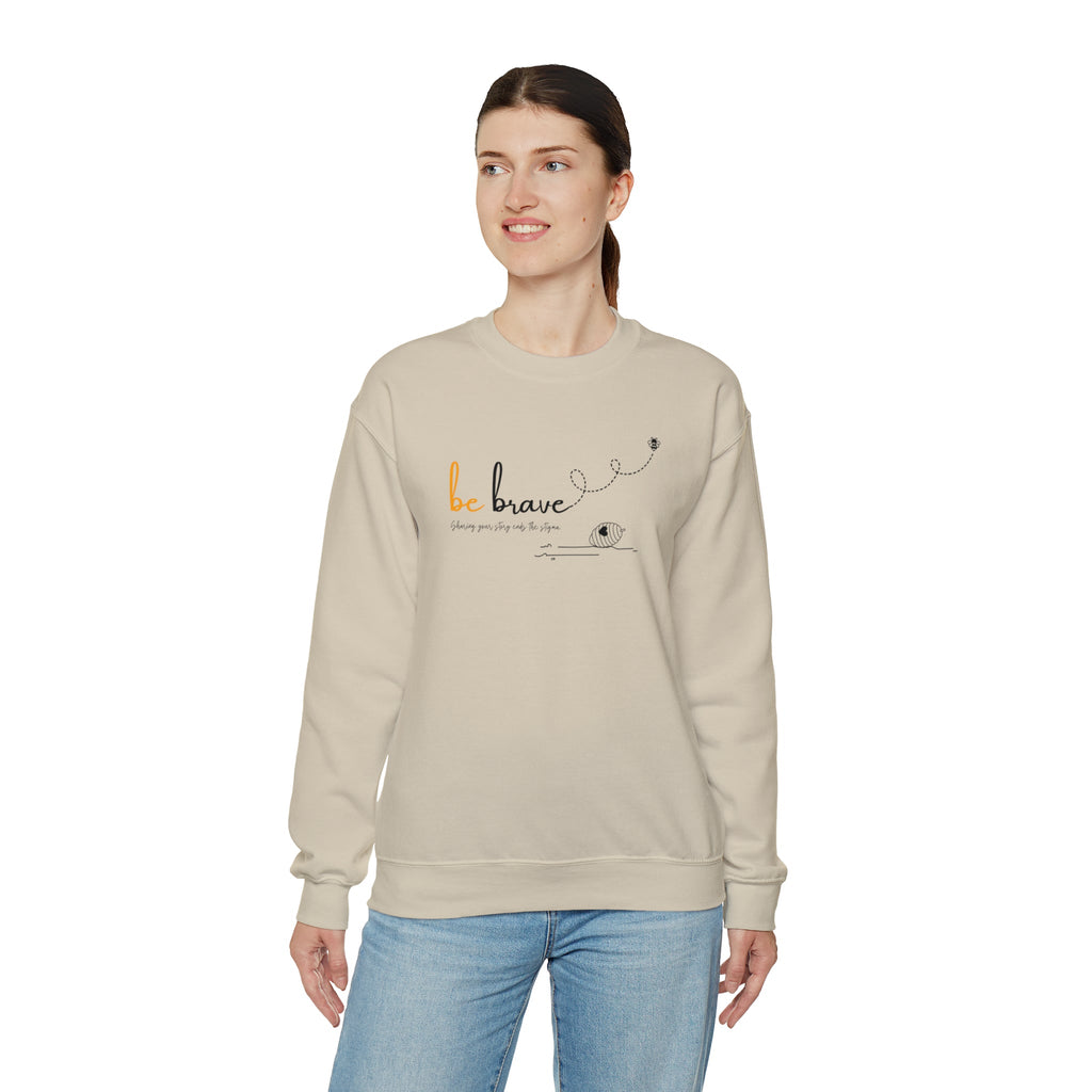 Bee Happy 'Be Bold' Unisex Heavy Blend Crewneck Sweatshirt