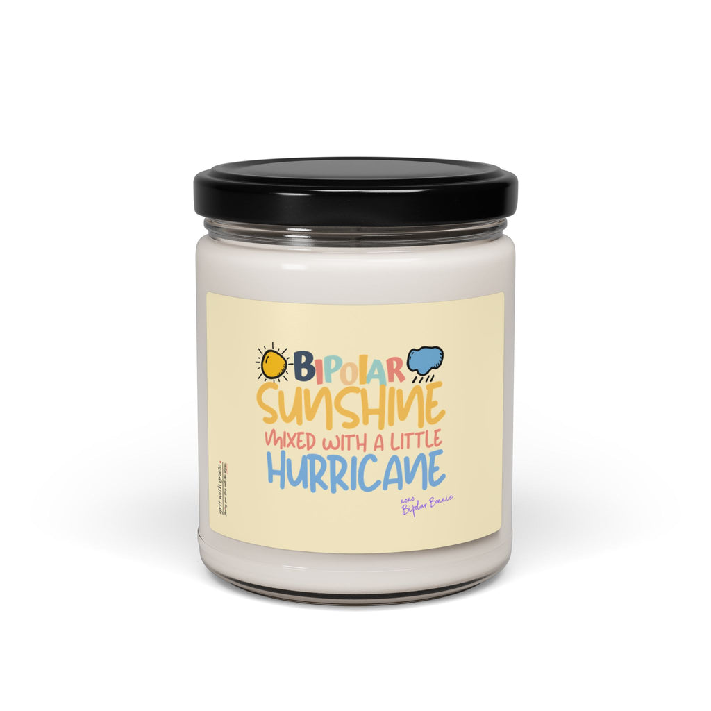 Bipolar Bonnie Series - "Bipolar Sunshine Mixed With A Little Hurricane" Scented Soy Candle, 9oz