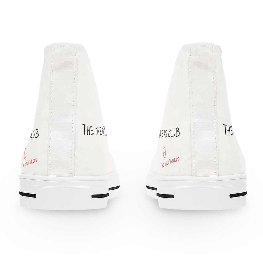 The Overthinkers Club Series - "The Overthinkers Club -xo The Overthinkers" Women's High Top Sneakers
