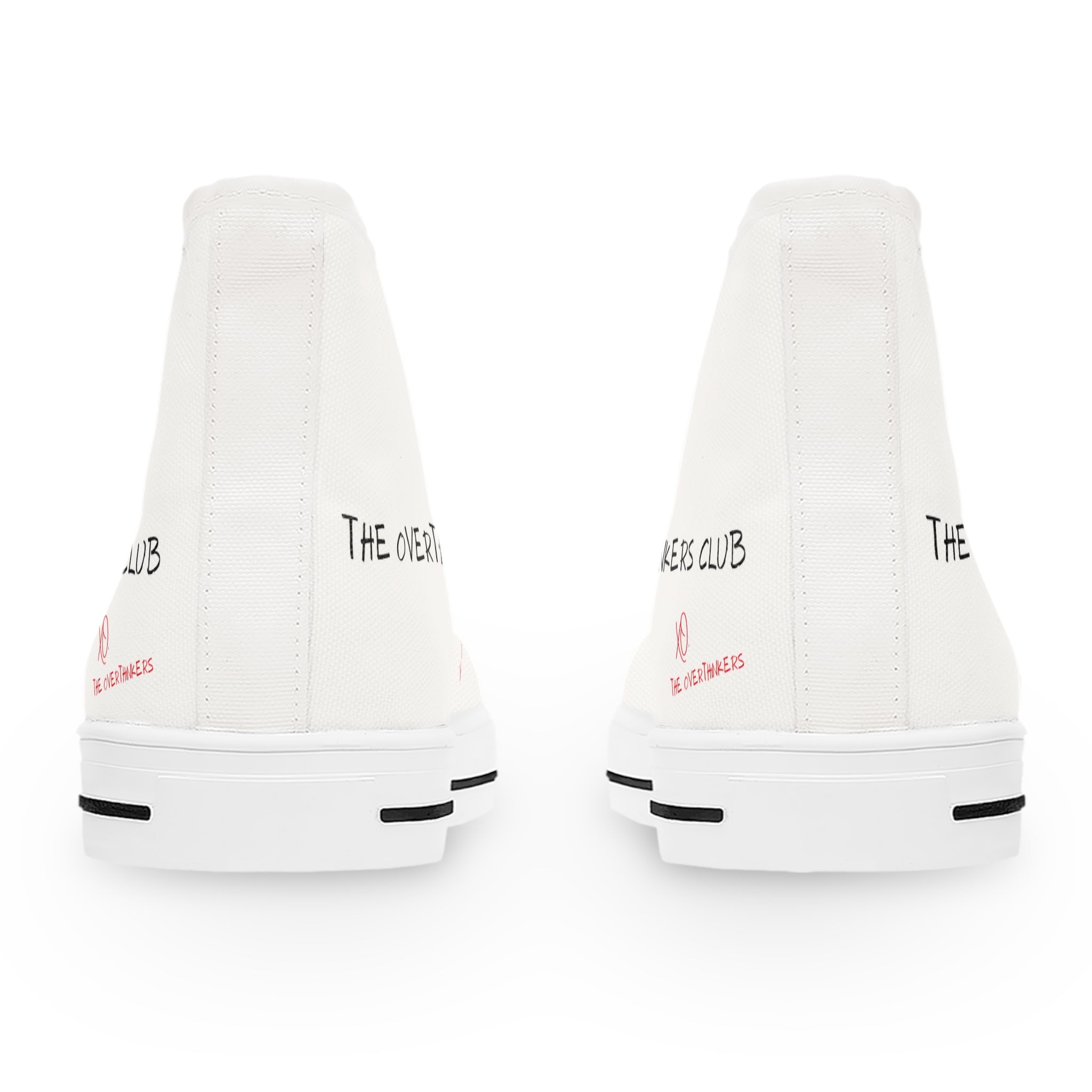The Overthinkers Club Series - "The Overthinkers Club -xo The Overthinkers" Women's High Top Sneakers