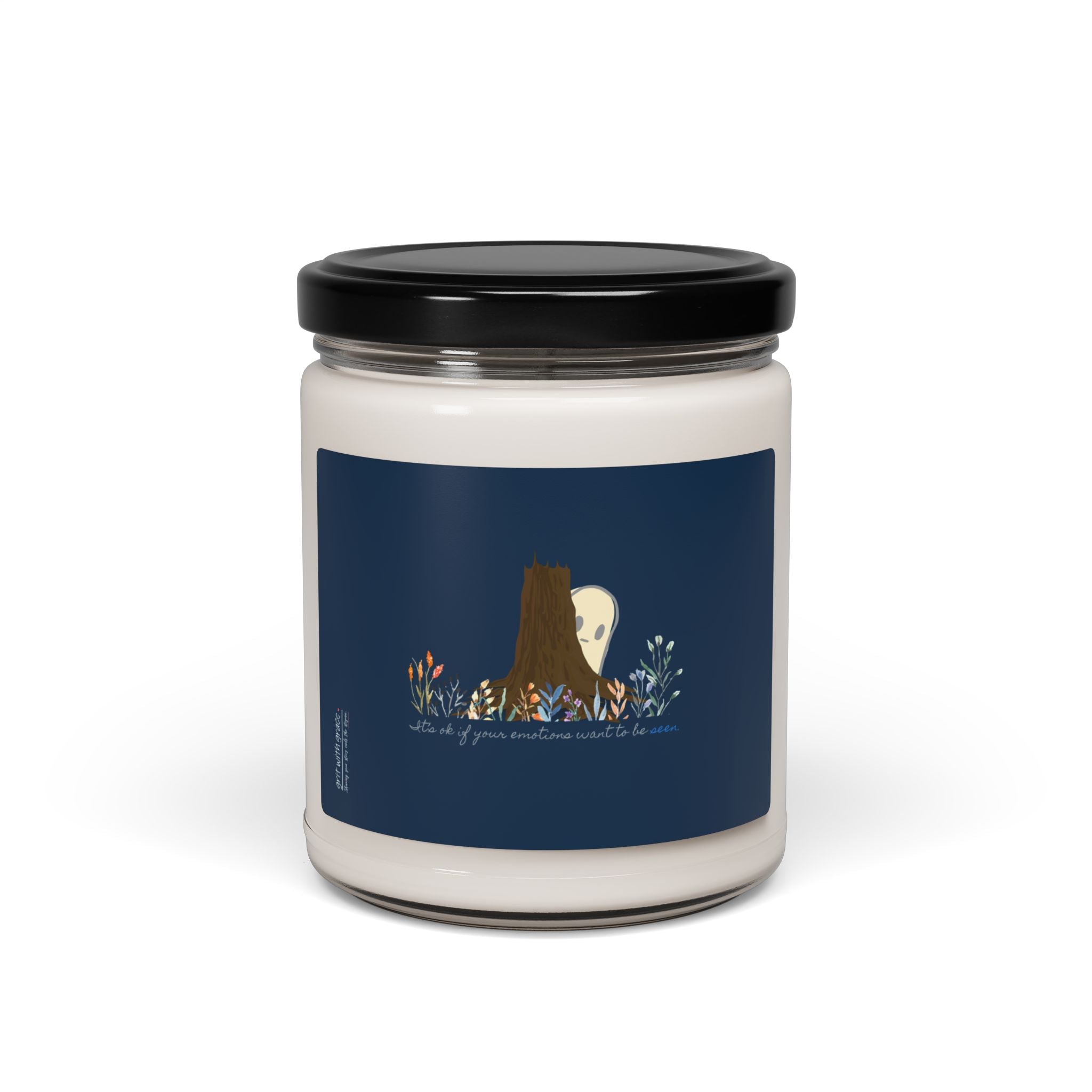 Invisible Ghost Series - "It’s ok if your emotions want to be seen." Scented Soy Candle, 9oz