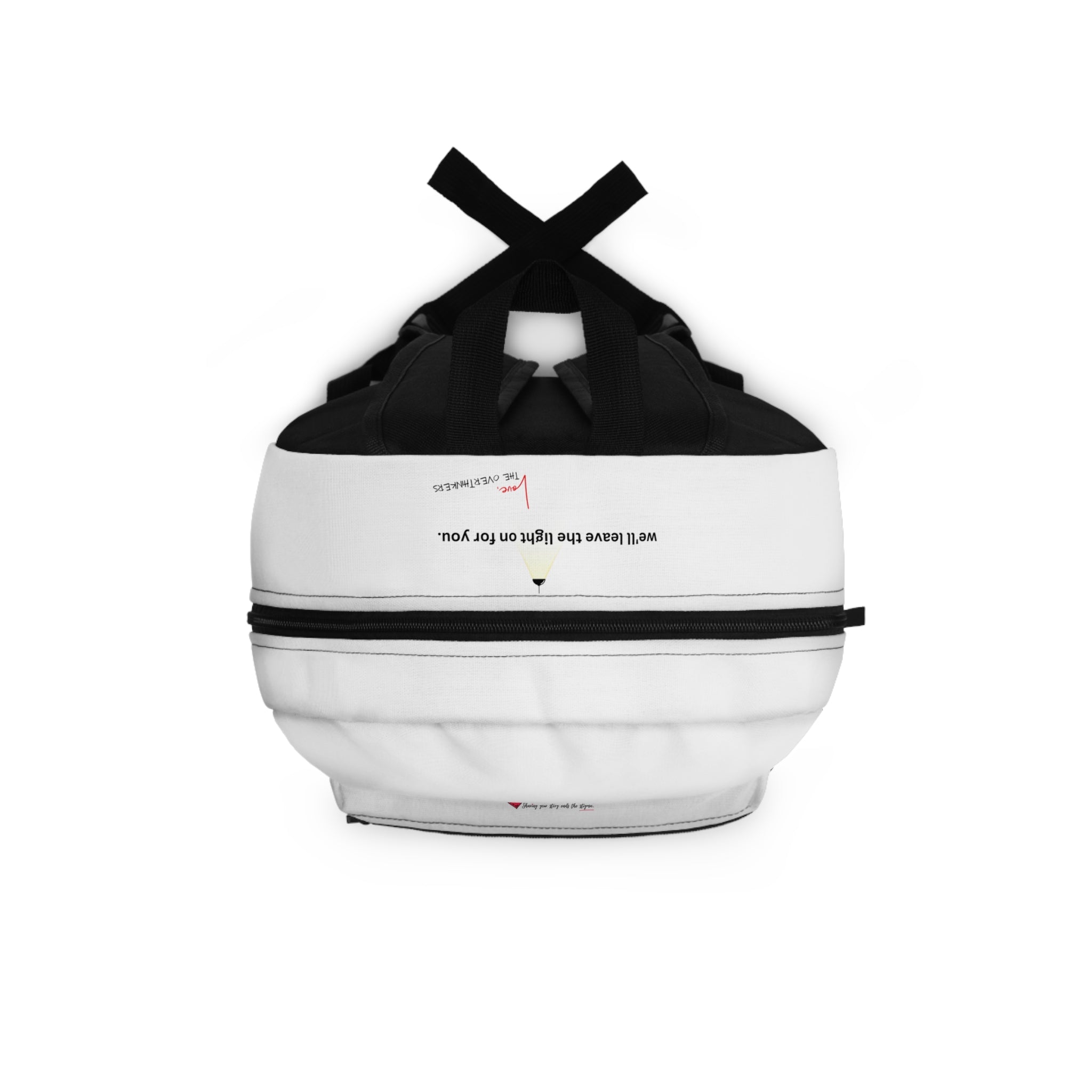 The Overthinkers Club Series - "we'll leave the light on for you. -xo The Overthinkers" Backpack
