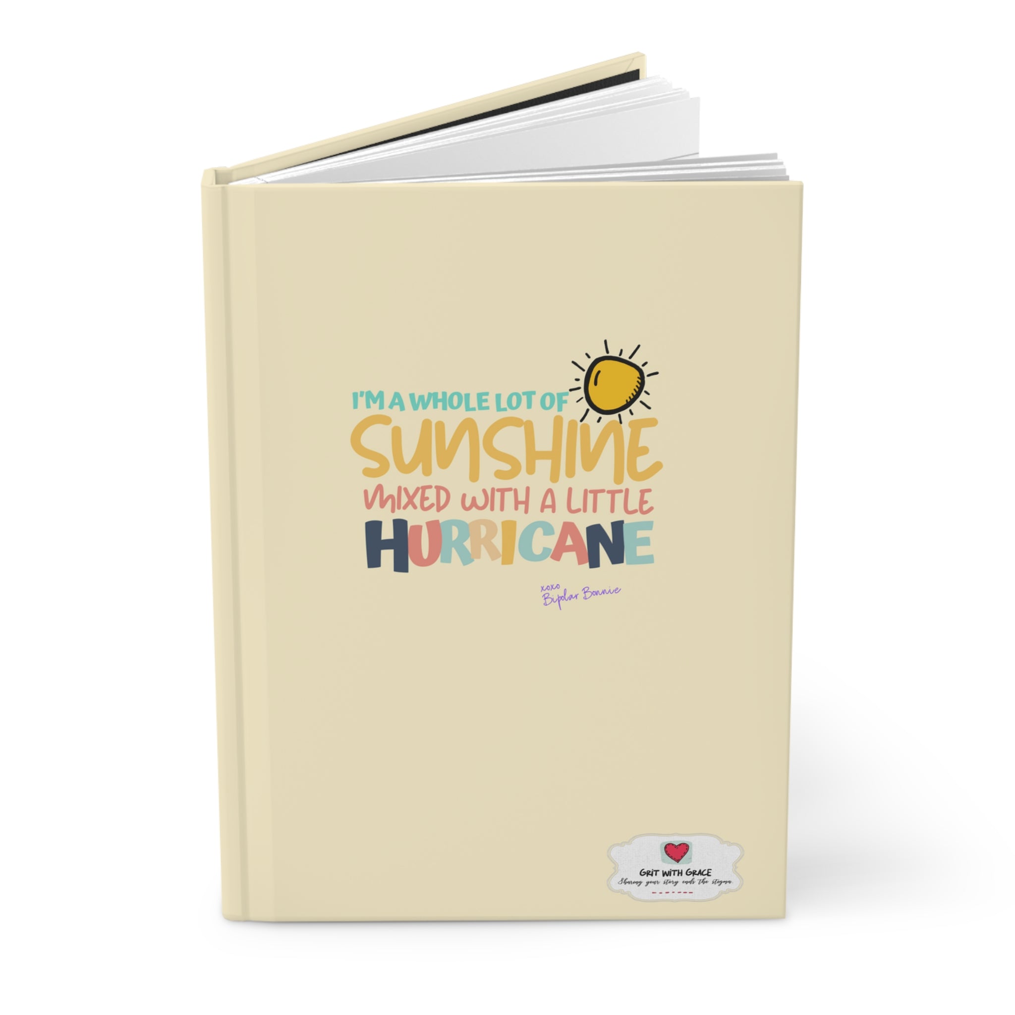 Grit With Grace Sunshine Hardcover Journal