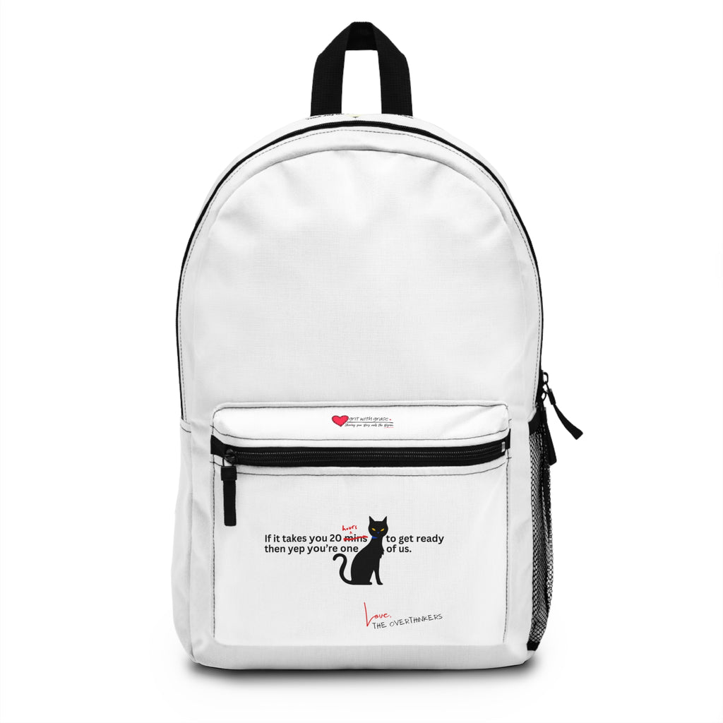 The Overthinkers Club Series - "we'll leave the light on for you. -xo The Overthinkers" Backpack