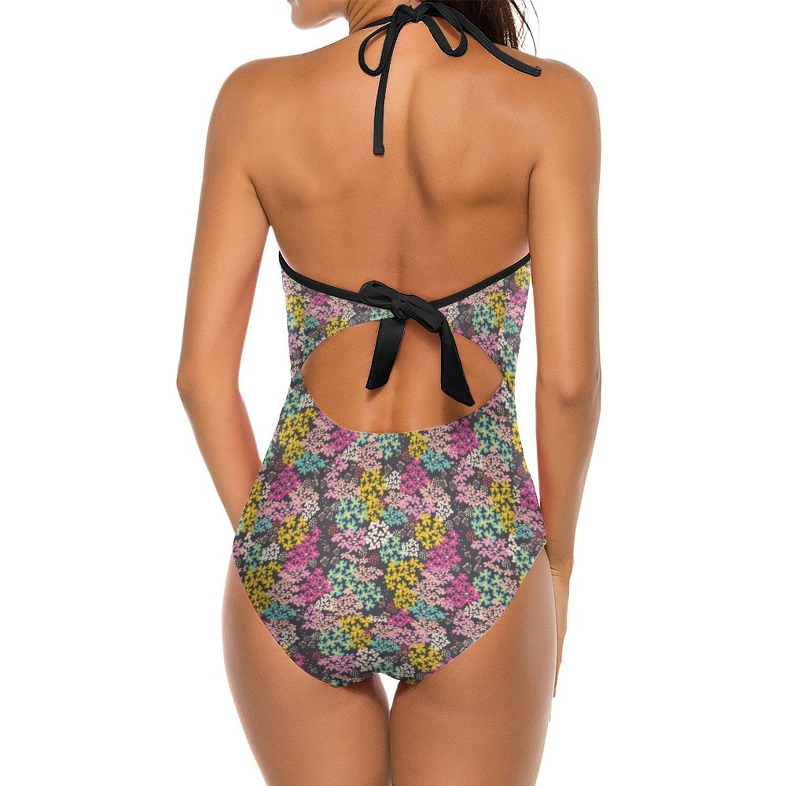 Summer Vibes Women's Halter One-Piece Swimsuits