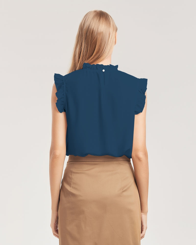 Invisible Ghost 'Invisible Wounds' Women's Ruffle Sleeve Blouse