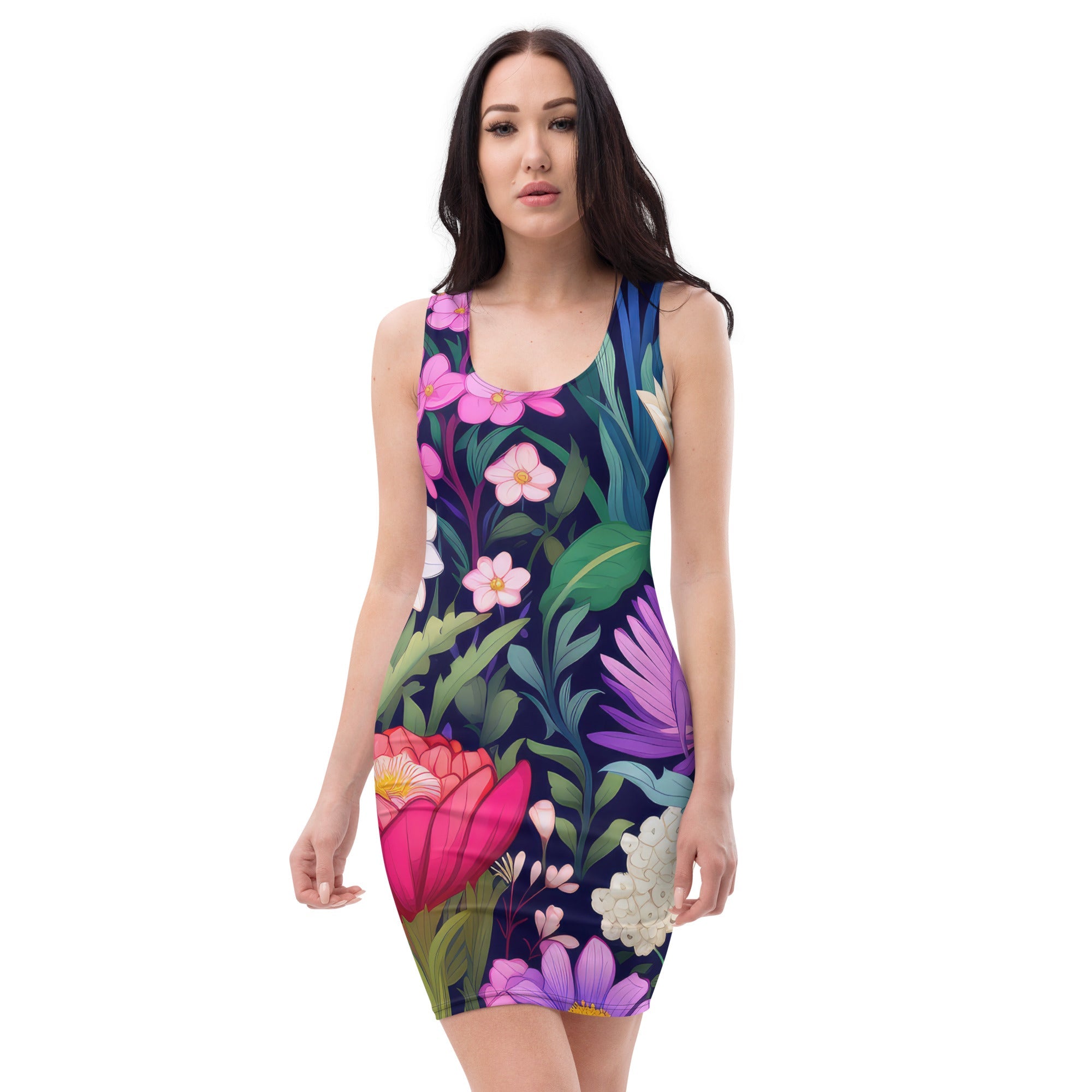 Floral Lover's Springtime Party Dress