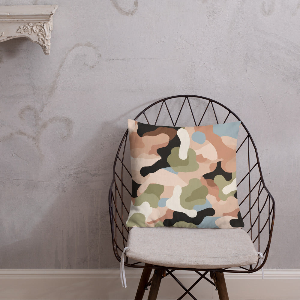 Army Enthusiast Camouflage Premium Throw Pillow