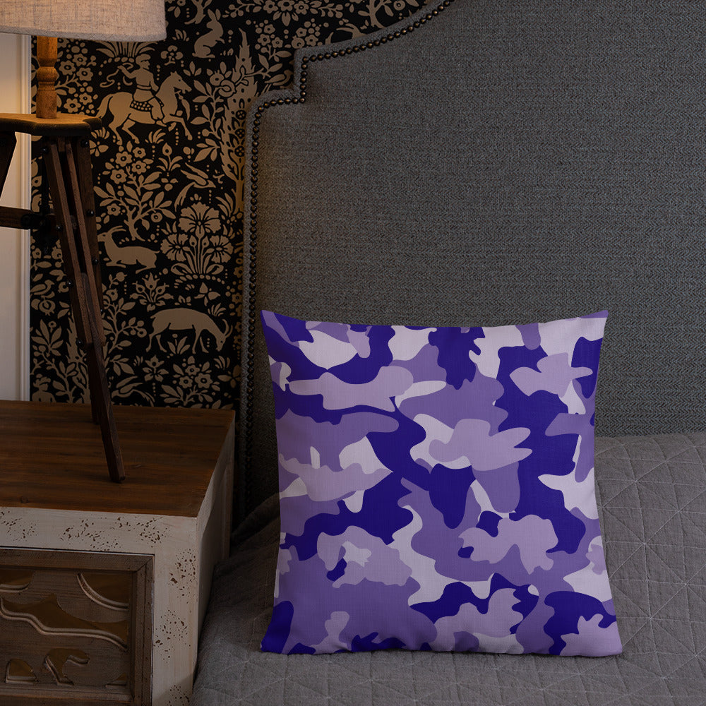 Army Enthusiast Camouflage Premium Throw Pillow