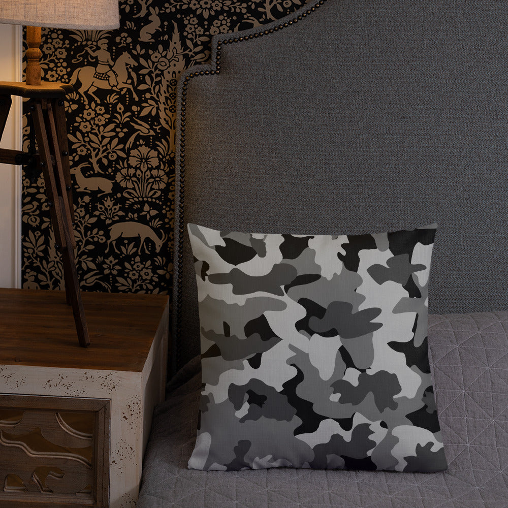 Army Enthusiast Camouflage Premium Throw Pillow