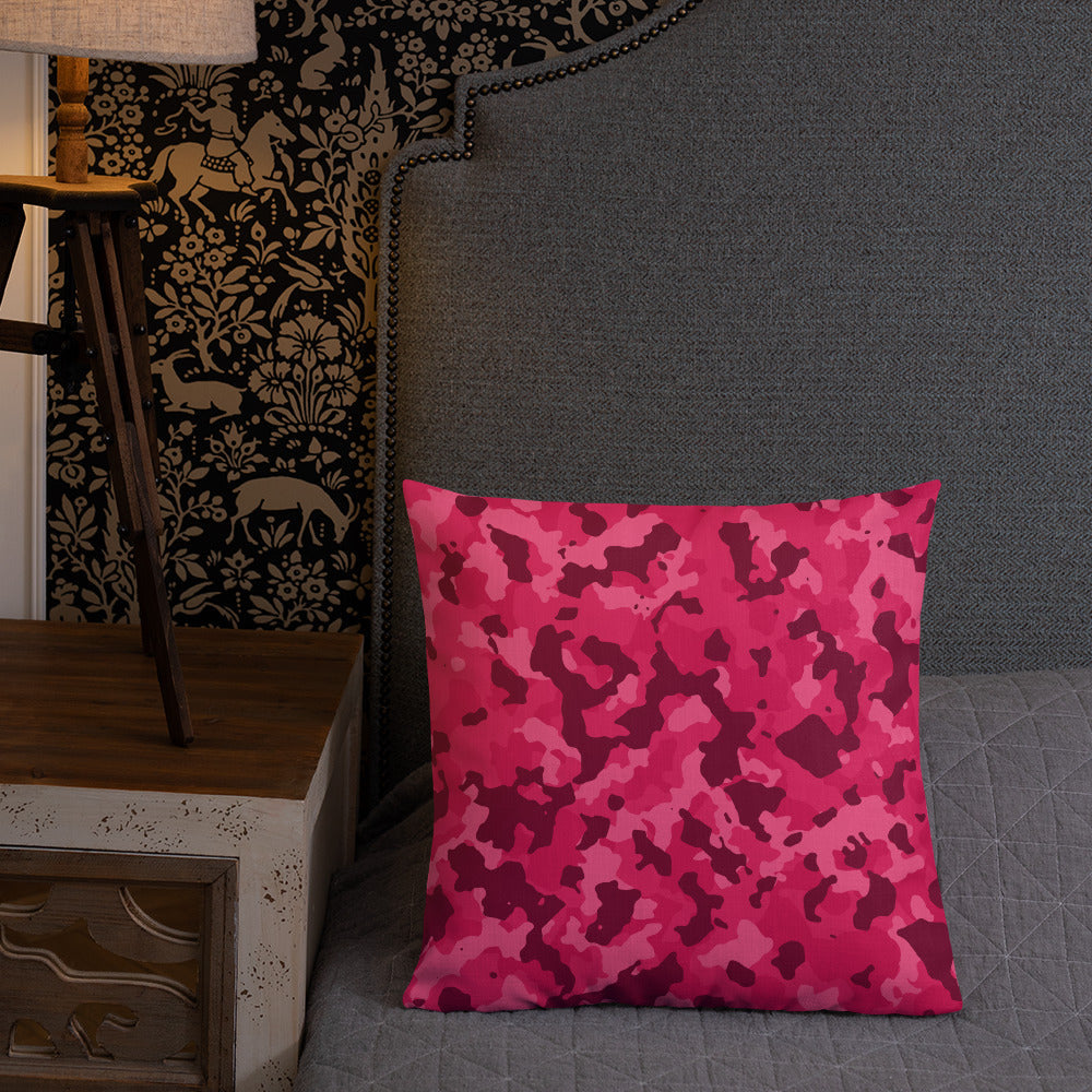 Army Enthusiast Camouflage Premium Throw Pillow