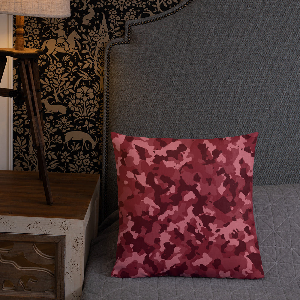 Army Enthusiast Camouflage Premium Throw Pillow