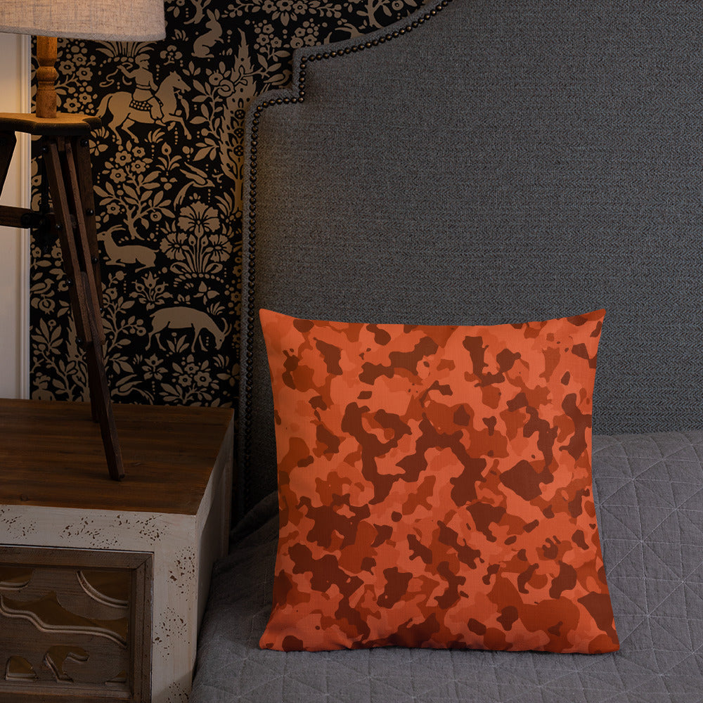 Army Enthusiast Camouflage Premium Throw Pillow