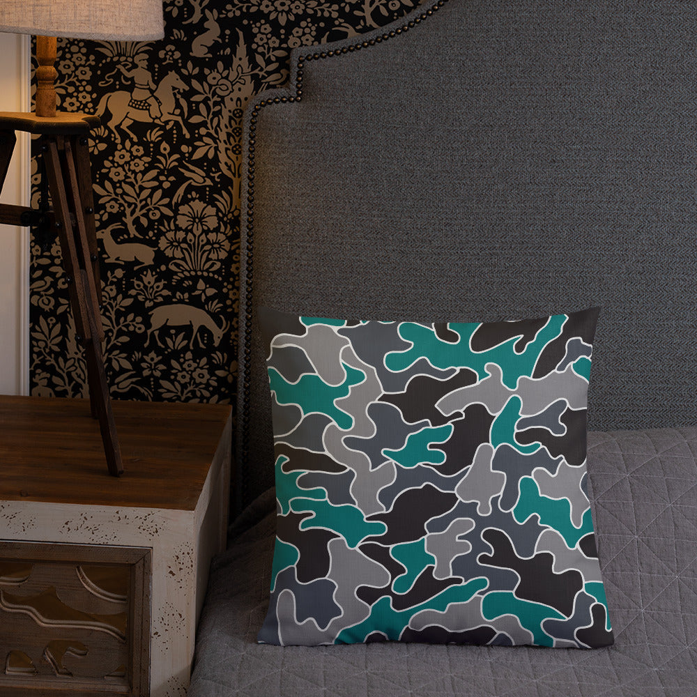 Army Enthusiast Camouflage Premium Throw Pillow
