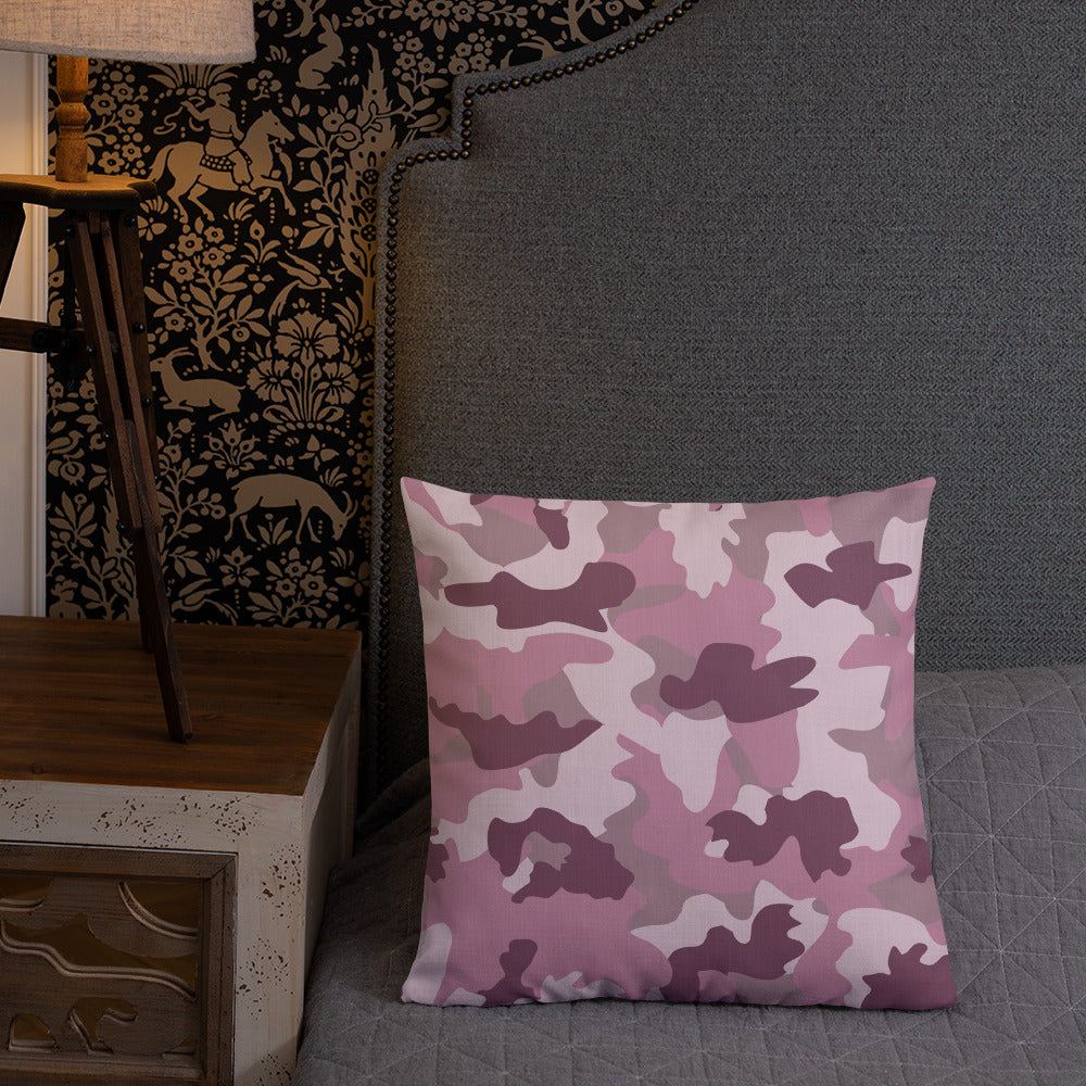 Army Enthusiast Camouflage Premium Throw Pillow