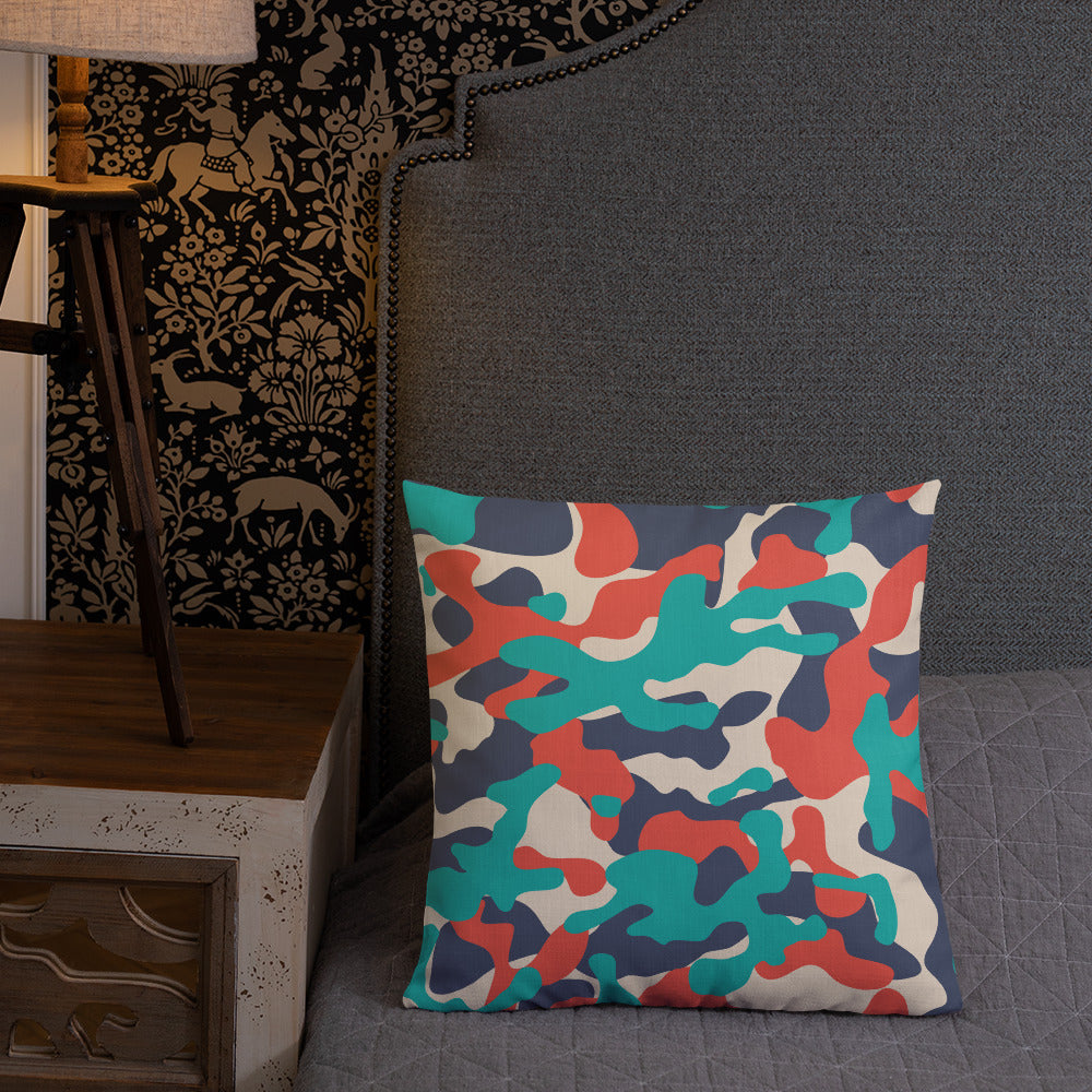 Army Enthusiast Camouflage Premium Throw Pillow