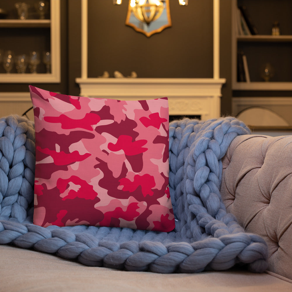 Army Enthusiast Camouflage Premium Throw Pillow
