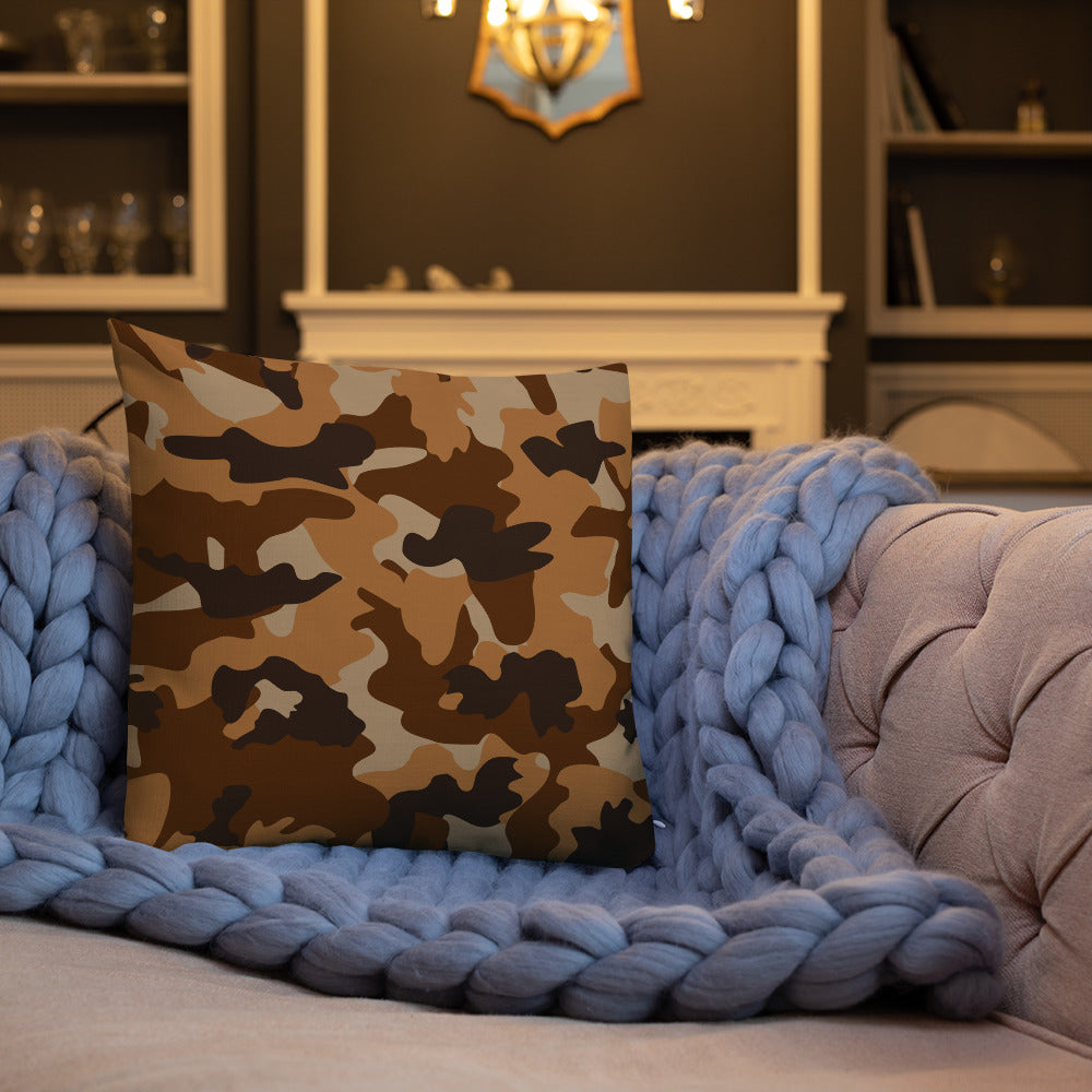 Army Enthusiast Camouflage Premium Throw Pillow