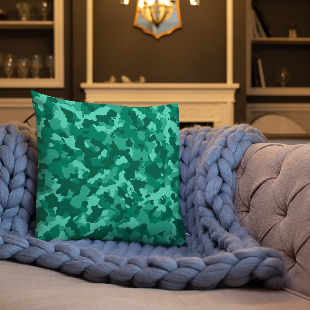 Army Enthusiast Camouflage Premium Throw Pillow