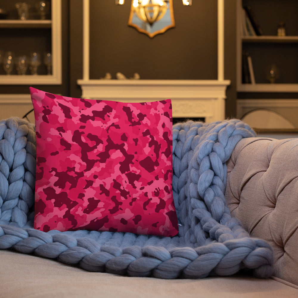Army Enthusiast Camouflage Premium Throw Pillow