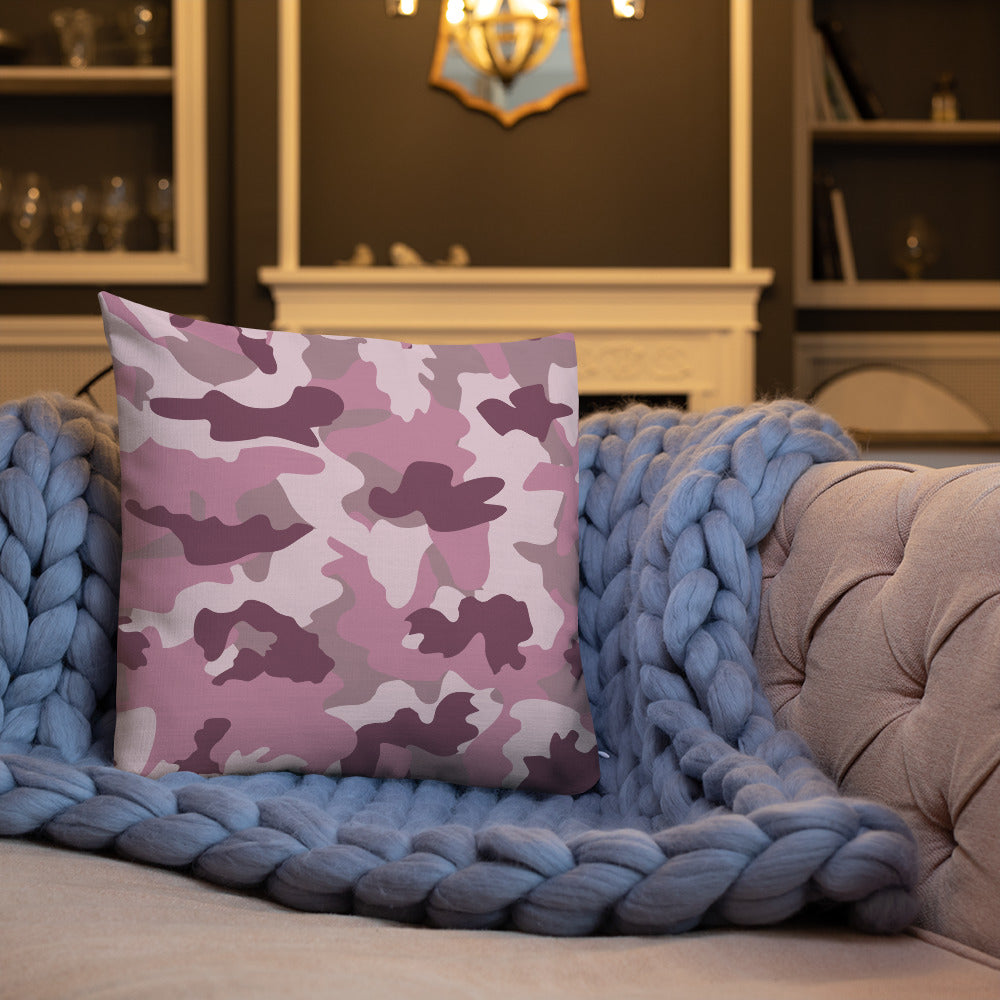 Army Enthusiast Camouflage Premium Throw Pillow