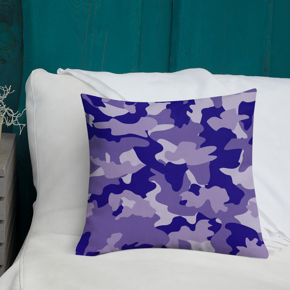 Army Enthusiast Camouflage Premium Throw Pillow