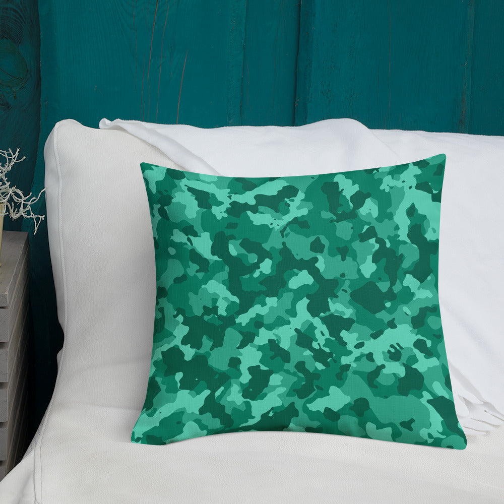 Army Enthusiast Camouflage Premium Throw Pillow