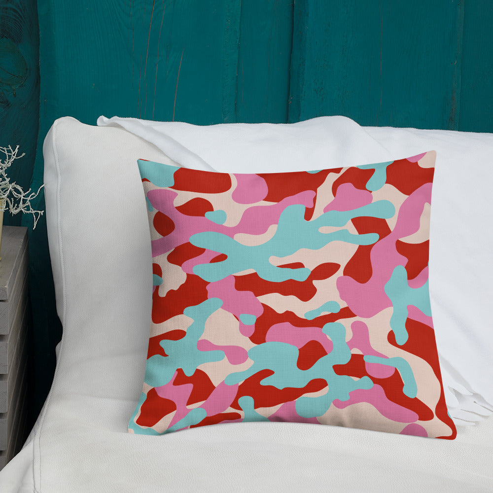 Army Enthusiast Camouflage Premium Throw Pillow