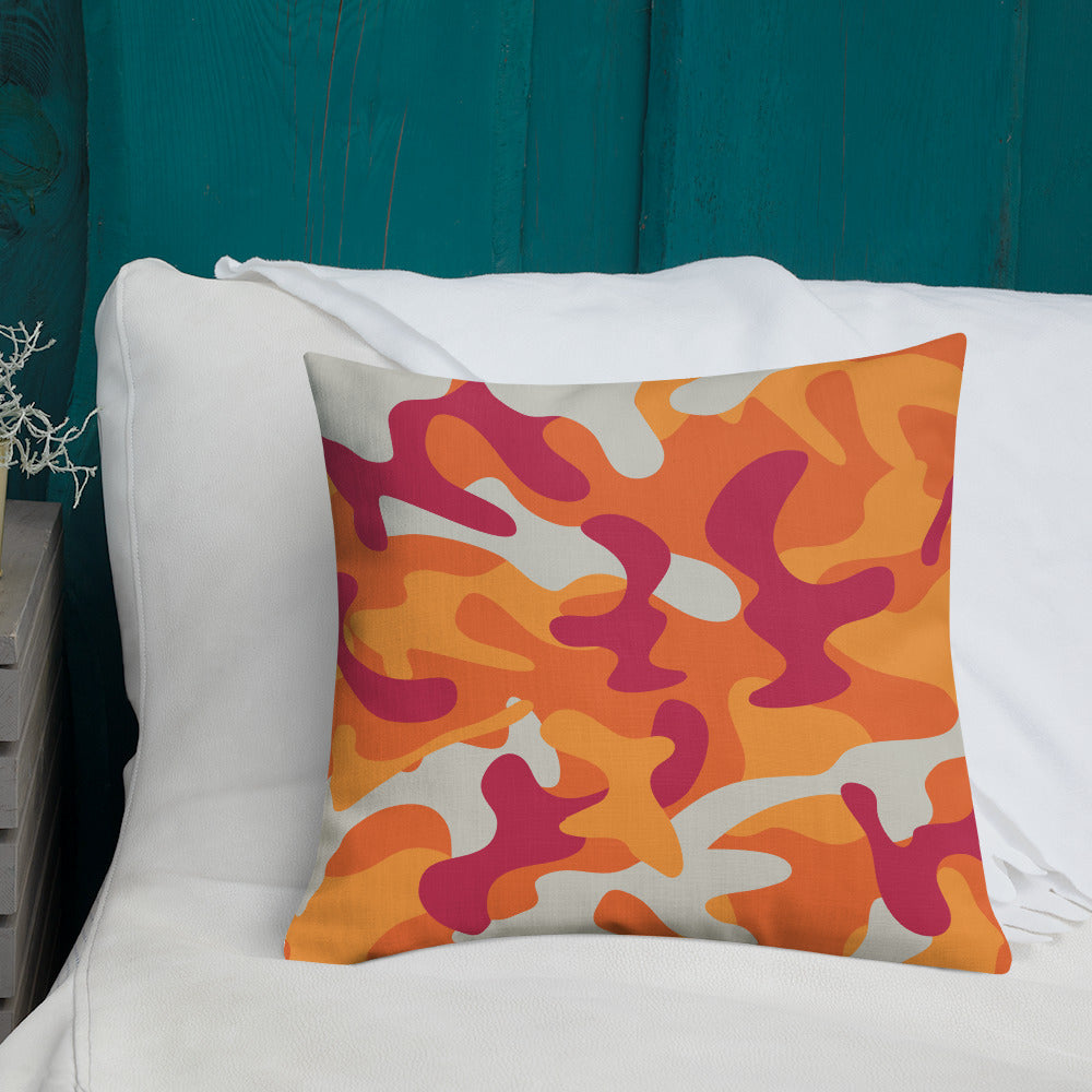 Army Enthusiast Camouflage Premium Throw Pillow