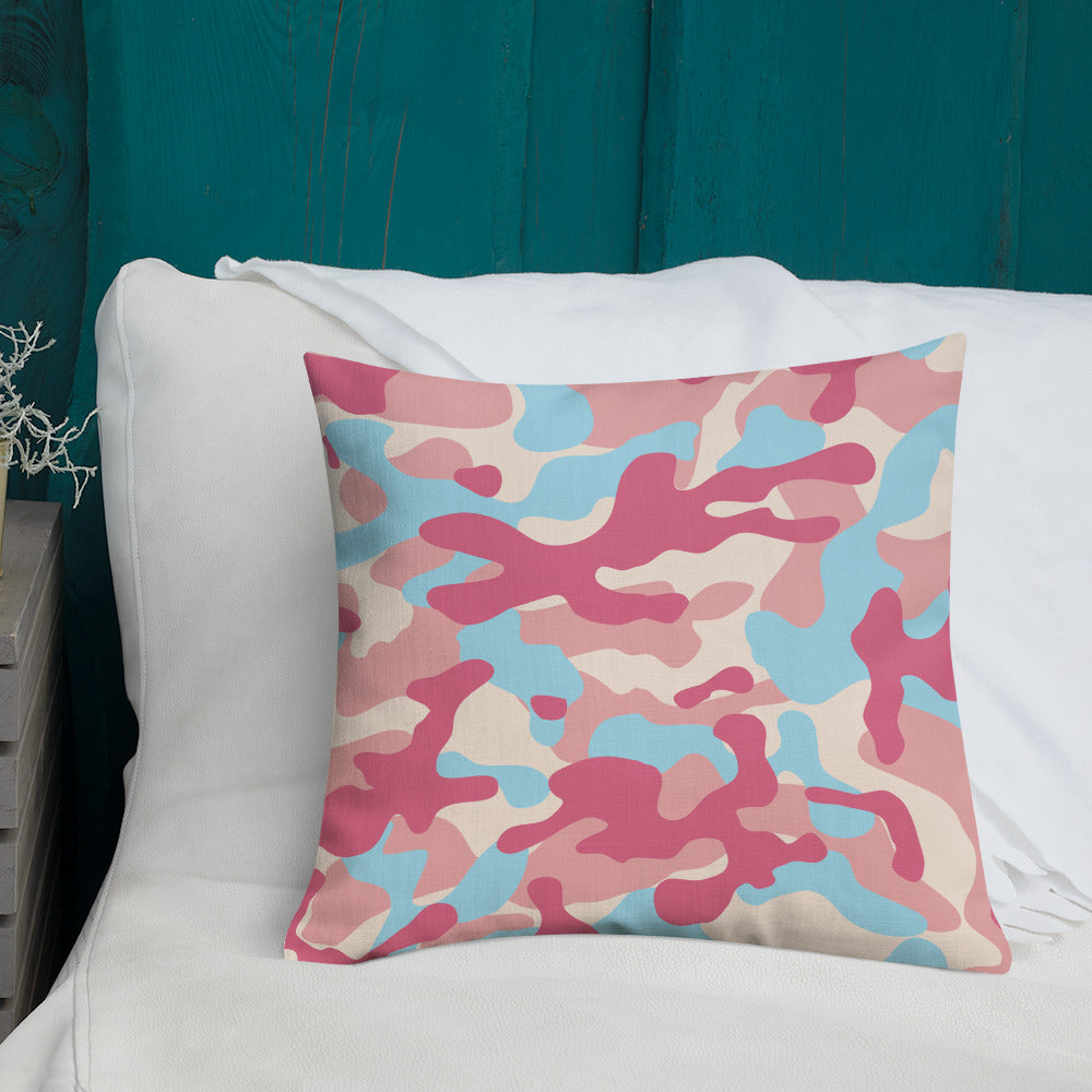Army Enthusiast Camouflage Premium Throw Pillow