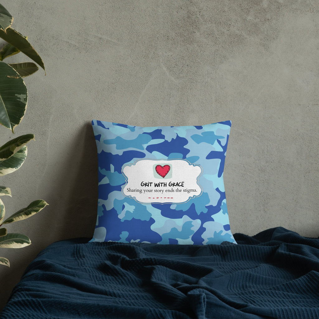 Army Enthusiast Camouflage Premium Throw Pillow