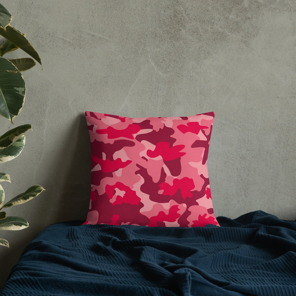 Army Enthusiast Camouflage Premium Throw Pillow