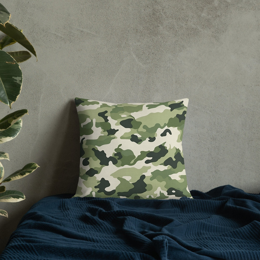 Army Enthusiast Camouflage Premium Throw Pillow