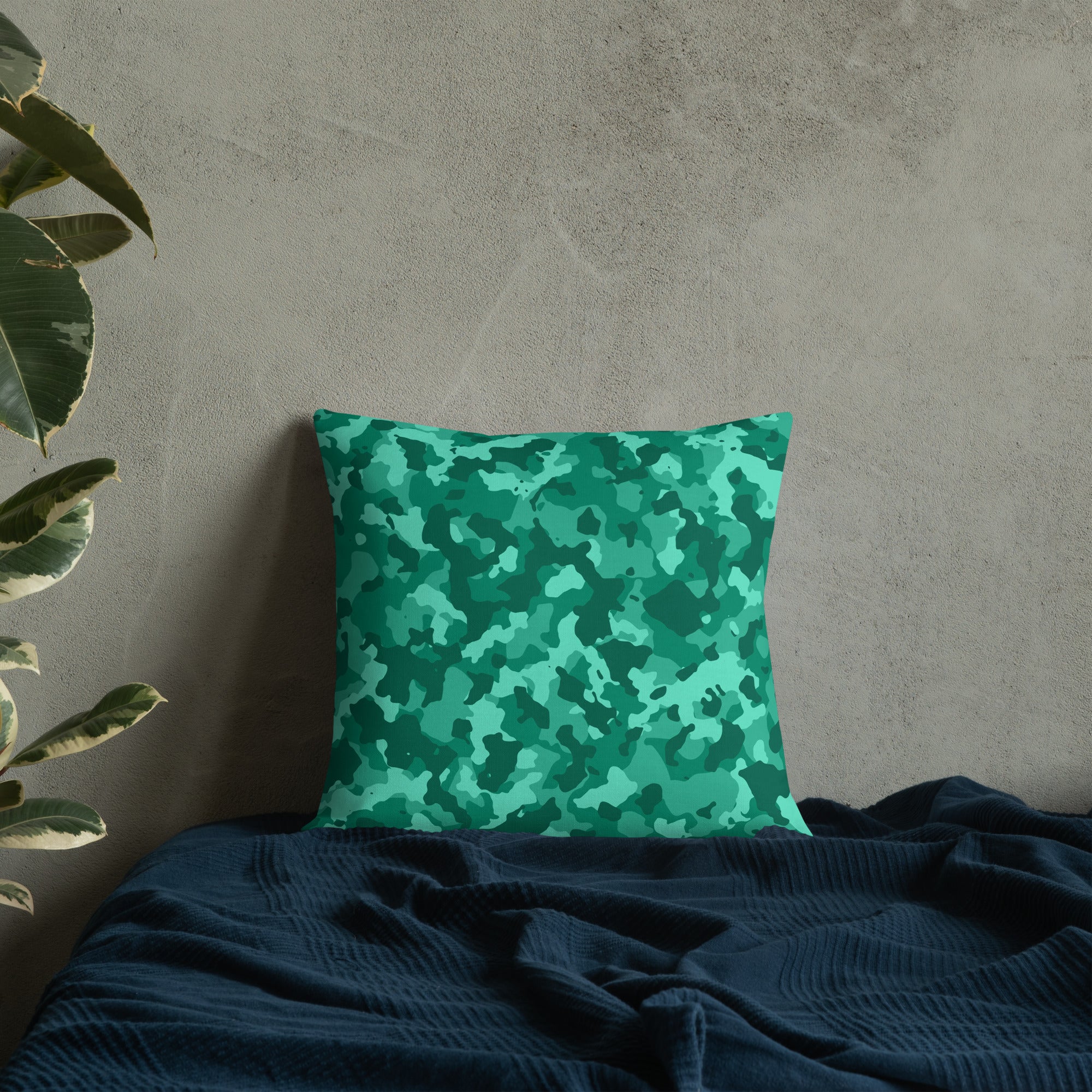 Army Enthusiast Camouflage Premium Throw Pillow
