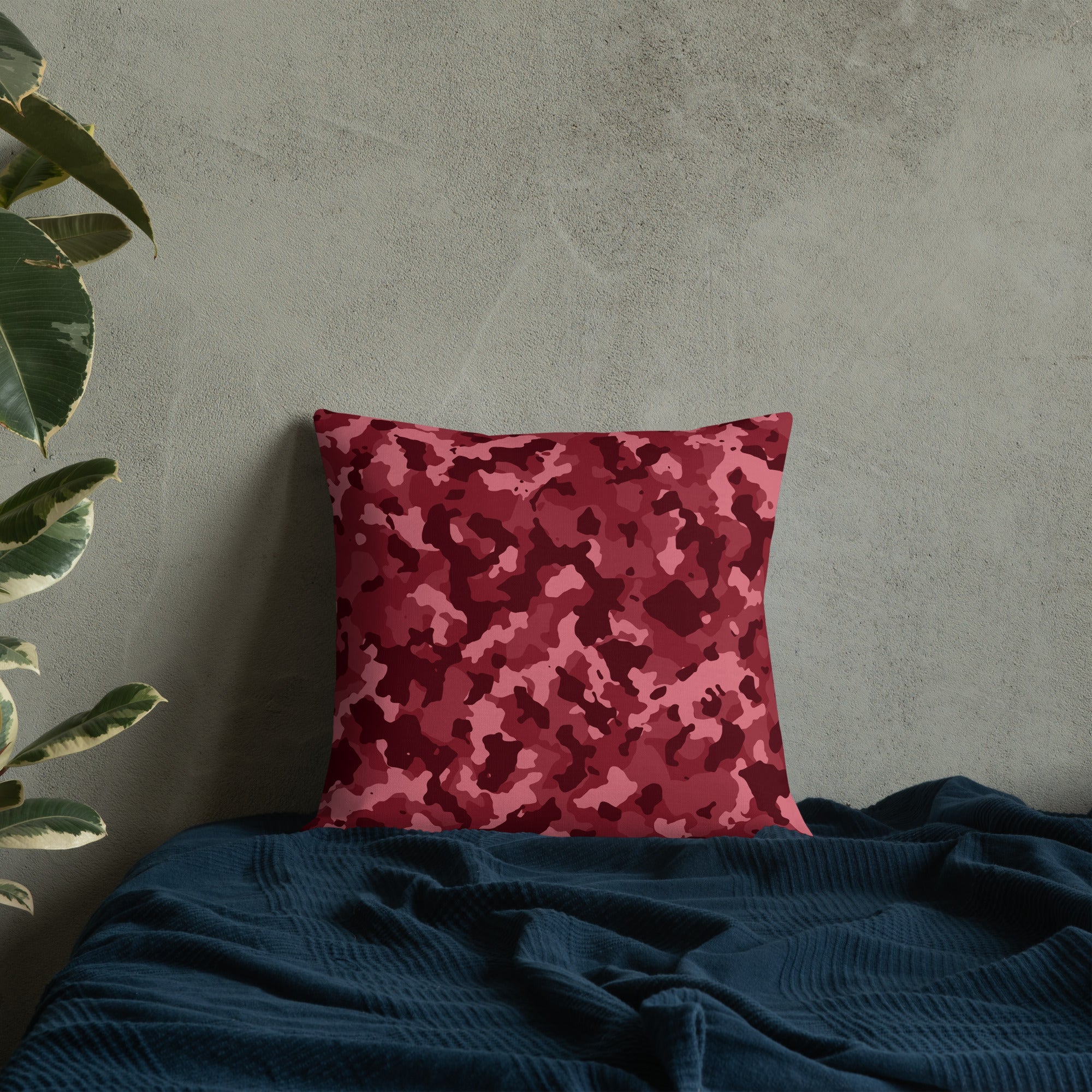 Army Enthusiast Camouflage Premium Throw Pillow