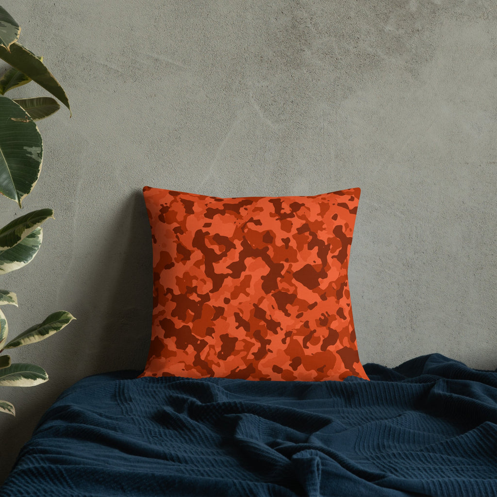 Army Enthusiast Camouflage Premium Throw Pillow