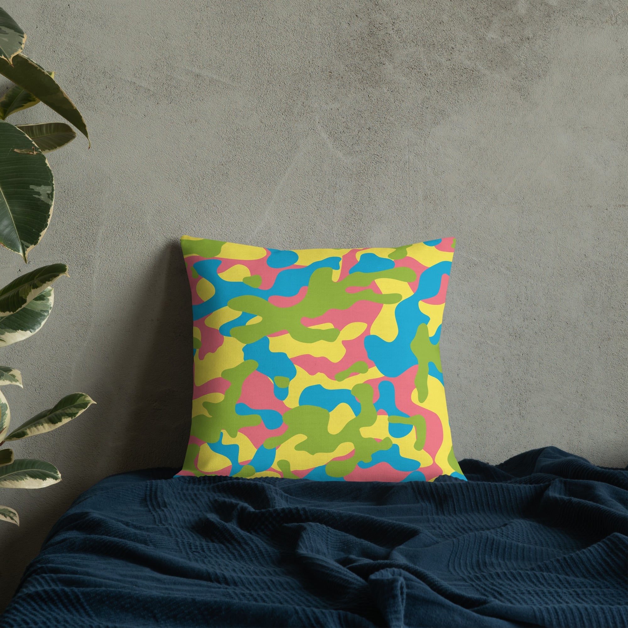 Army Enthusiast Camouflage Premium Throw Pillow