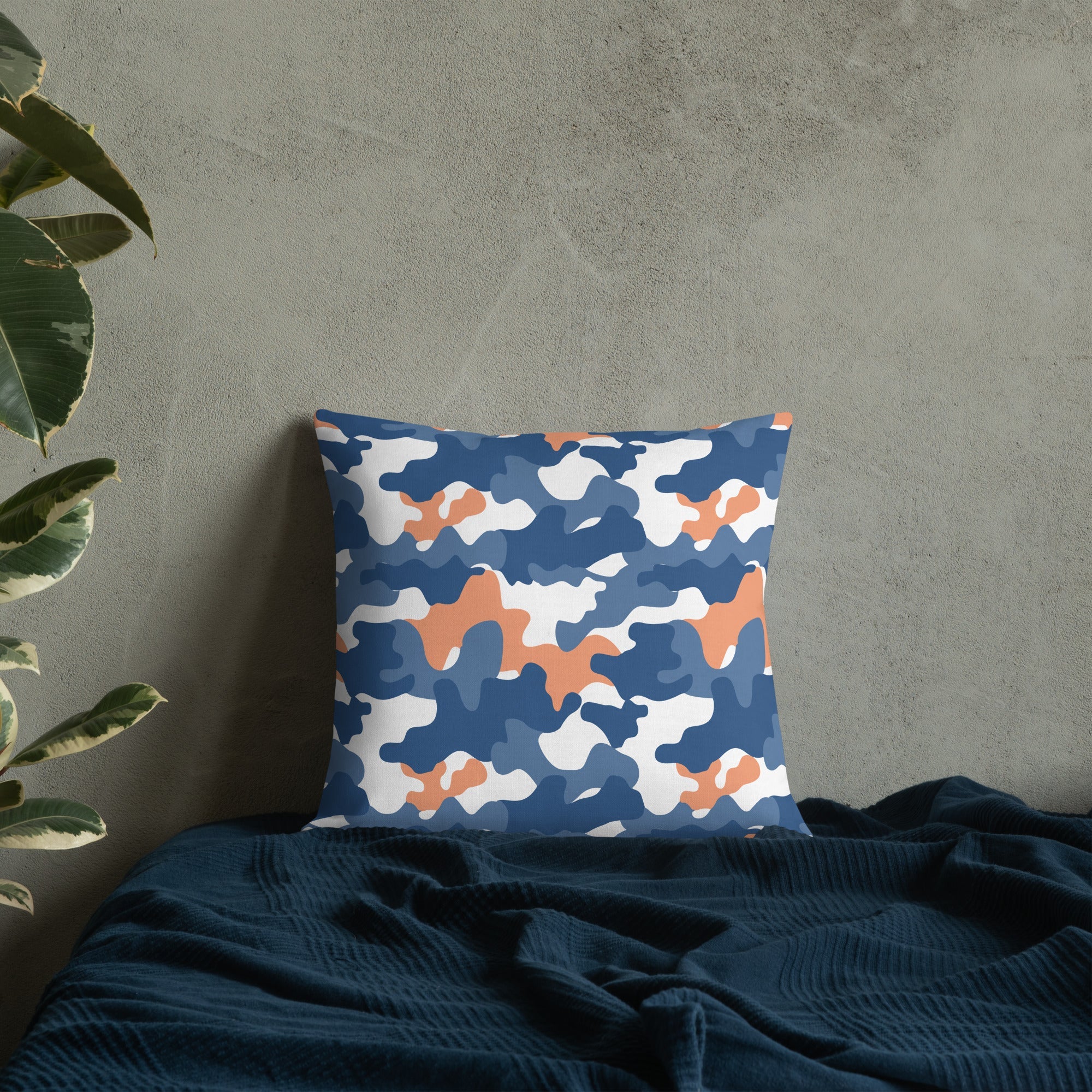 Army Enthusiast Camouflage Premium Throw Pillow