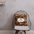 Army Enthusiast Camouflage Premium Throw Pillow