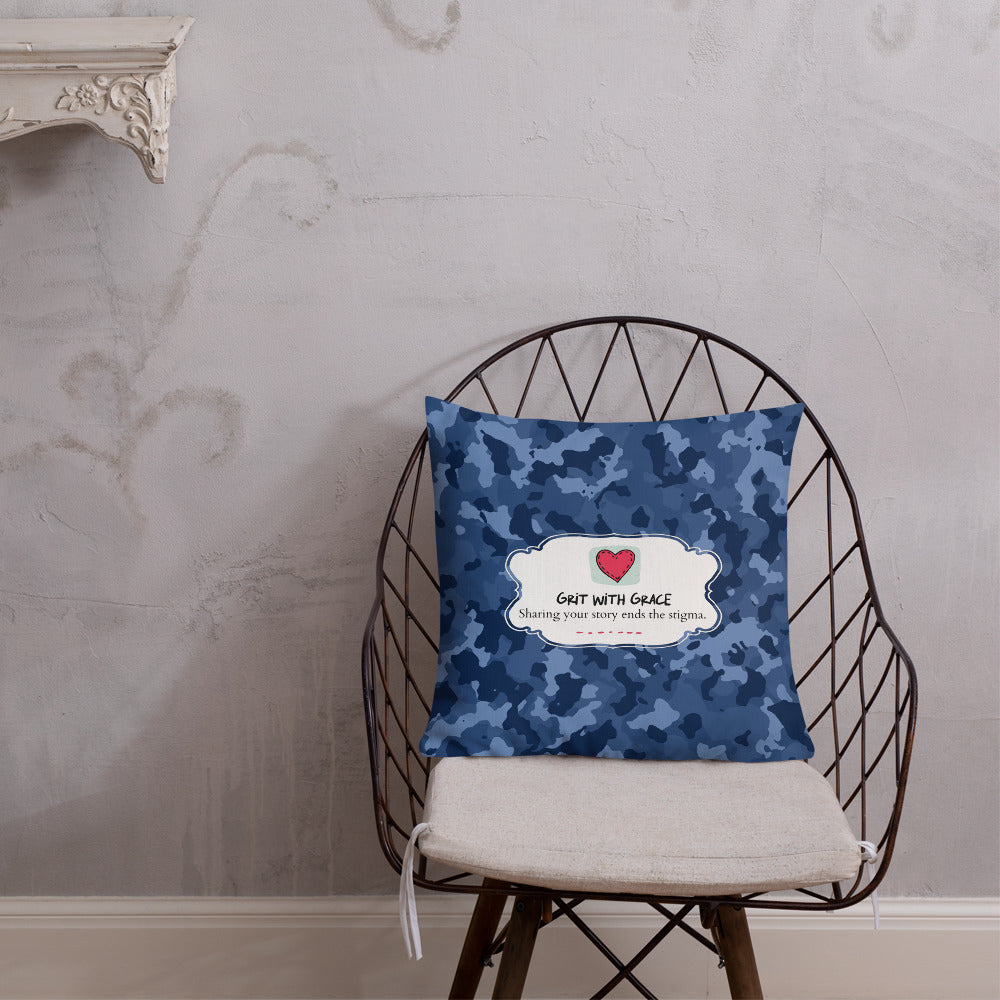 Army Enthusiast Camouflage Premium Throw Pillow